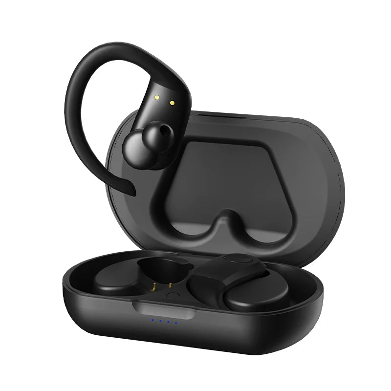Sports Earhook Wireless Bluetooth Earphones Noise Reduction, Enc Ultra Long Battery Life, Waterproof, and Ear Friendly Wear