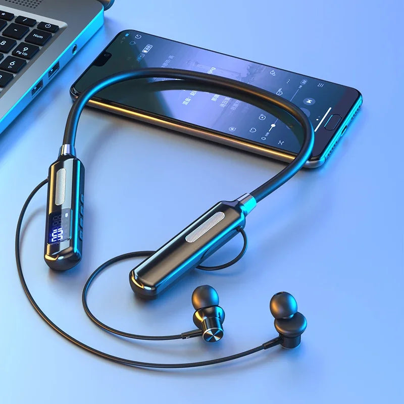 Wireless Headphones Neckband Bluetooth Earphone